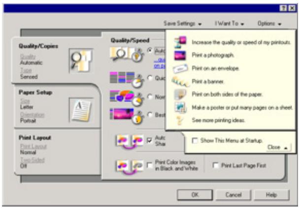LEXMARK P6350 - Verwenden der Komponente "Druckeigenschaften" - 1