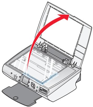 LEXMARK P6350 - Legend des Originaldokuments auf das Scannerglas - 1