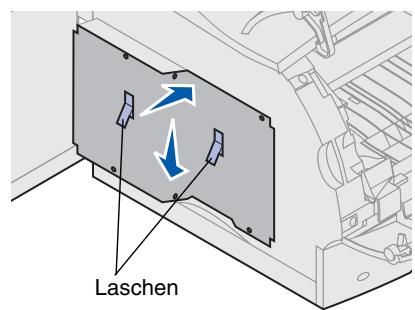 LEXMARK T620 - Wiederanbringen der Abschirmung und Schließen der Klappen - 1