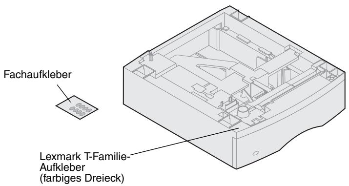LEXMARK T620 - Installieren einer 250-Blatt- oder 500-Blatt-Zuführung - 1