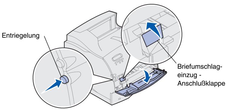 LEXMARK T620 - Installieren des Briefumschlageinzugs - 2