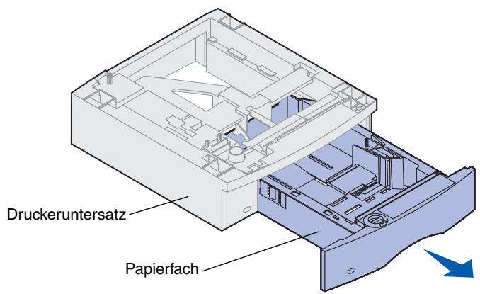 LEXMARK T620 - Installieren einer 250-Blatt- oder 500-Blatt-Zuführung - 2