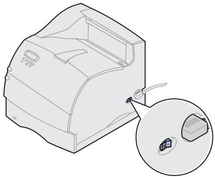LEXMARK T620 - Einschalten des Druckers - 2