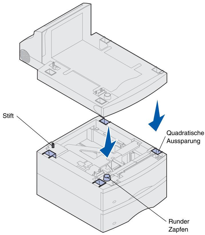 LEXMARK T622 - Installieren einer Duplexinheit - 2