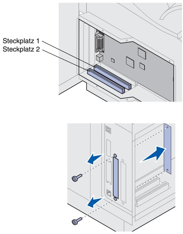 LEXMARK T622 - Installieren einer Optionskarte - 6