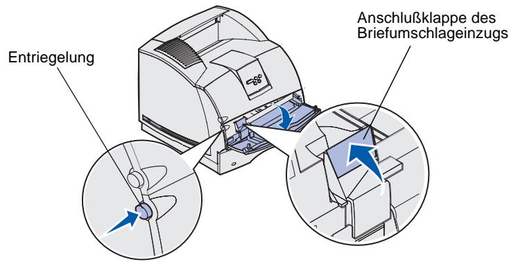 LEXMARK T630 - Installieren des Briefumschlageinzugs - 1