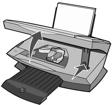 LEXMARK X2250 - Entfernen einer leeren Tintenpatrone - 1