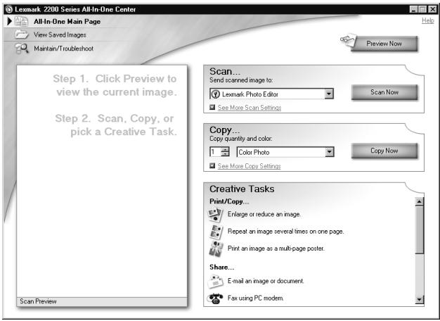 LEXMARK X2250 - Verwendendes Multifunktionscenters - 1