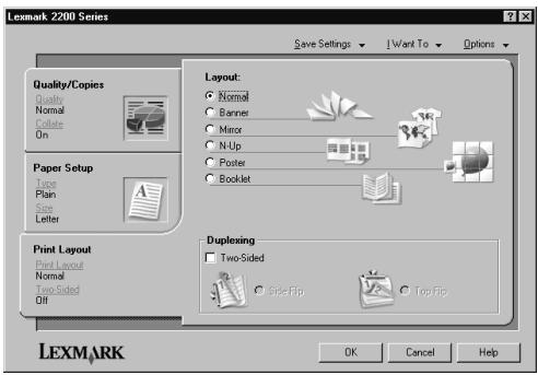 LEXMARK X2250 - Ändern der Druckinstallungen - 3