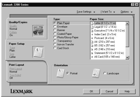 LEXMARK X2250 - Ändern der Druckinstallungen - 2