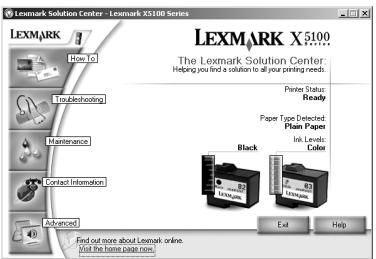 LEXMARK X5150 - Verwendend des Lexmark X5100 Series Ratgebers - 1