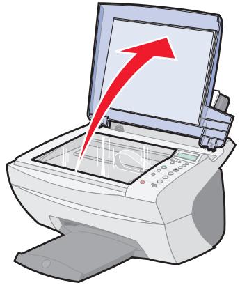 LEXMARK X5150 - Scannen mithilfe des Bedienfelds - 1