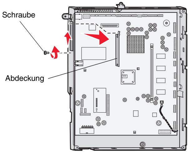 LEXMARK X782 - Installieren der Schnittstellenkarte - 1