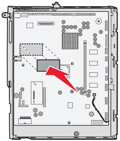 LEXMARK X782 - Installieren von Firmware-Karten - 2
