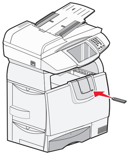 LEXMARK X782 - Drucken von einem USB-Flash-Speicherverät - 1