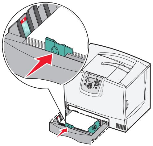 LEXMARK X782 - Einlagen von Papier in 500-Blatt-Papierfächer - 4