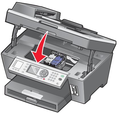 LEXMARK X8350 - Einsetzen der Tintenpatronen - 6