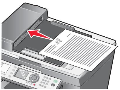 LEXMARK X8350 - Einlagen von Originaldokumenten in die automatische Dokumentzuführung - 1