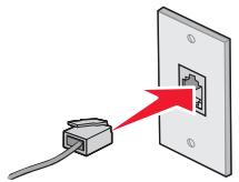 LEXMARK X8350 - Direkter Anschluss an eine Telefonbuchse an der Wand - 2