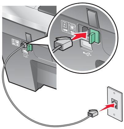 LEXMARK X8350 - Anschluss an einen Anrufbeantworter - 1
