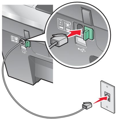 LEXMARK X8350 - Anschluss an ein Telefon - 1