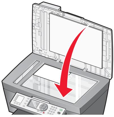LEXMARK X8350 - Legend des Originaldokuments auf das Scannerglas - 3