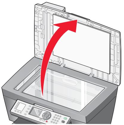 LEXMARK X8350 - Legend des Originaldokuments auf das Scannerglas - 1