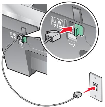 LEXMARK X8350 - Anschluss an einen Computer mit Modem - 1