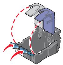LEXMARK X8350 - Einsetzen der Tintenpatronen - 3
