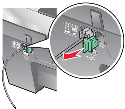 LEXMARK X8350 - Anschluss an einen Computer mit Modem - 2