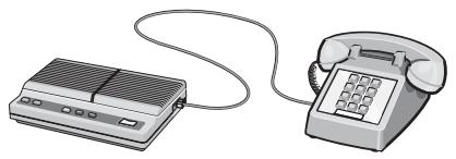 LEXMARK X8350 - Anschluss an einen Anrufbeantworter - 3