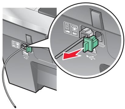 LEXMARK X8350 - Anschluss an ein Telefon - 2