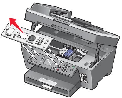 LEXMARK X8350 - Installieren des Bedienfelds in einer anderen Sprache - 1