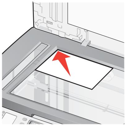 LEXMARK X8350 - Legend des Originaldokuments auf das Scannerglas - 2