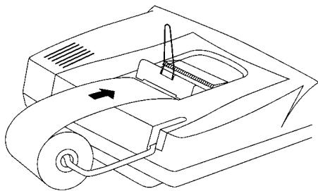 TEXAS INSTRUMENTS TI-5640 - Installation du rouleau de papier - 1