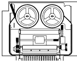 TEXAS INSTRUMENTS TI-5660 - Sustitución del rollo de tinta de dos-coloredes - 1