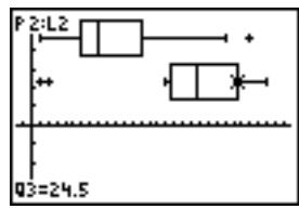 TEXAS INSTRUMENTS TI-76.FR - Réprésentation graphique des données statistiques introduites dans des listes - 8