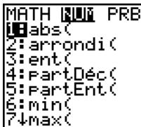 TEXAS INSTRUMENTS TI-76.FR - Quitter un menu sans besoin d'options - 1