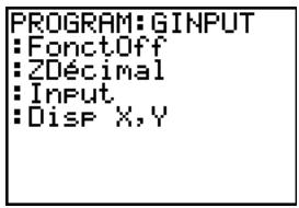 TEXAS INSTRUMENTS TI-76.FR - Afficher un graphe avec input - 1