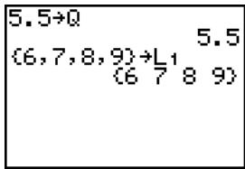 TEXAS INSTRUMENTS TI-76.FR - Pourcommencer : envoi de variables - 1