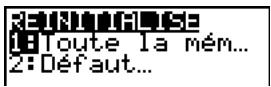 TEXAS INSTRUMENTS TI-76.FR - Réinitialisation de l'ensemble de la mémoire - 1