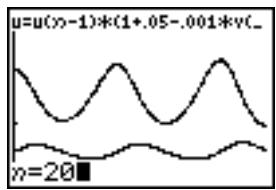 TEXAS INSTRUMENTS TI-76.FR - Exemple : le modèle prédateur-proie (suite) - 2