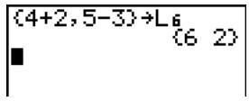 TEXAS INSTRUMENTS TI-76.FR - Sauvegarde des termes d'une liste - 1