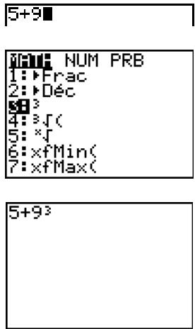 TEXAS INSTRUMENTS TI-76.FR - Afficher un menu - 1
