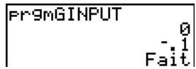 TEXAS INSTRUMENTS TI-76.FR - Afficher un graphe avec input - 3