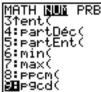 TEXAS INSTRUMENTS TI-76.FR - Quitter un menu sans besoin d'options - 2