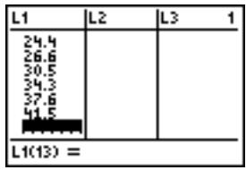 TEXAS INSTRUMENTS TI-76.FR - Pour commencer : longueur et période d'un pendule - 3