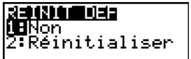 TEXAS INSTRUMENTS TI-76.FR - Réinitialisation des valeurs par défaut - 1