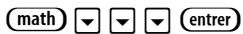 TEXAS INSTRUMENTS TI-76.FR - Quitter un menu sans faire de sélection - 1