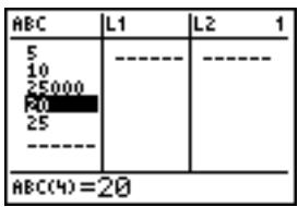 TEXAS INSTRUMENTS TI-76.FR - Modification d'un terme dans une liste - 2